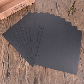  10 Бр. 26,5x26 см 16 инча Черни Листове за 16 Инча Детски Дървени Изделия, Ръчно изработени Албум за Албуми, Фото албум