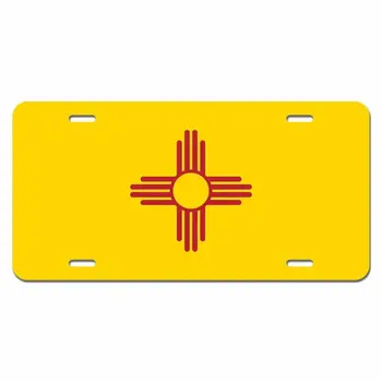  Флаг на щата Ню Мексико Новост Метално Суета Регистрационен номер Табела Метална Плакат Метална Живопис 20x30 см Плакат Метални Табели Метален Знак