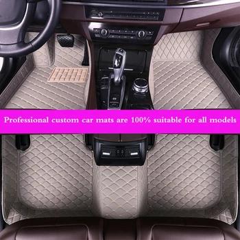  Обичай кожени автомобилни постелки за Suzuki Grand Vitara 2007 2008-2016 2017 2018 Потребителски Накладки за краката авто килим автомобилни седалките
