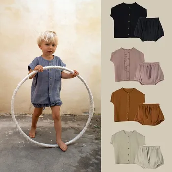  Разпродажба, 2022 г., есенни тениски и ежедневни панталони за момчета, однотонная Ежедневни тениска за Деца, дрехи за малките момичета