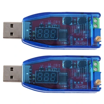  2X Dc-Dc USB Регулируема стъпка/стъпка надолу Модул Регулатор на напрежението за захранване 5-24 В