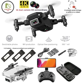  S66 Мини RC Сгъваем дрон 4K HD камера, WiFi Fpv Модел Електронен Професионален Селфи дрон Преносим Радиоуправляеми Квадрокоптер Играчки за момче