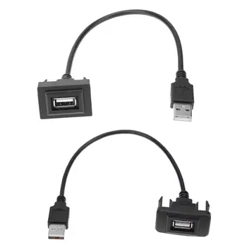  Нов Автомобил ABS AUX USB Порт, Адаптер за Тойота VIGO/Vios/Corolla Автомобилни Аксесоари, USB интерфейс резервни Части за Автомобили Черен