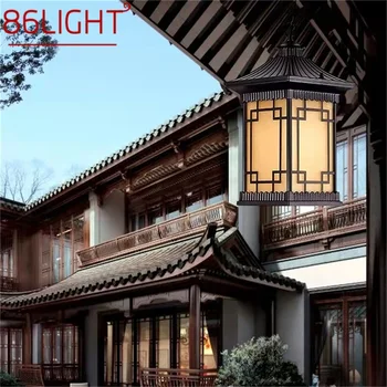  Лампа LED светлина 86ЛИГХТ класически привесной на открито ретро прави водостотьким за декорация на дома: коридор