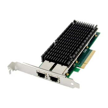  PCIe X8 с две 10GbE порта, RJ-45 Сървър мрежова карта PCIE 10 Gigabit Ethernet сървър карта X540 10000 М PCI Express 8X LAN 10G