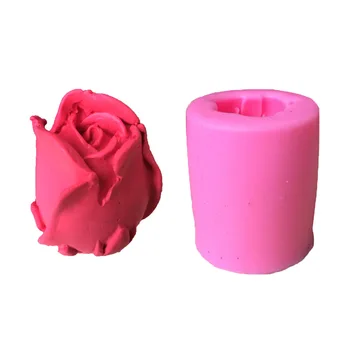  3D розата е цветето на торта мухъл САМ силиконови флип захар печене инструмент X056