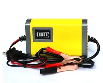  Зарядно устройство за акумулаторни батерии, мотор 12V 2A smart charger За оловно-киселинни зарядно устройство с щипка 