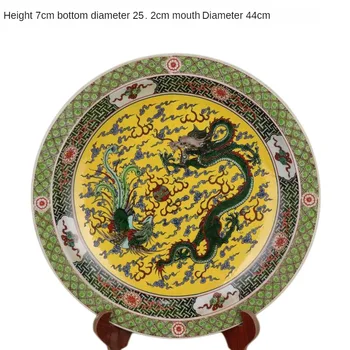  Династия Цин Kangxi Пастельная Голяма Медал Чиния Мебели За Дома Китайски Декоративни Елементи Антични Ремесленная Керамика
