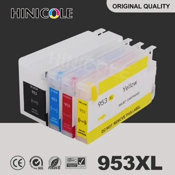  Hinicole 1 комплект 953 953XL за многократна употреба Мастило касета с чип ARC, съвместима За HP OfficeJet Pro 7740 8210 8216 8710 8715 8720