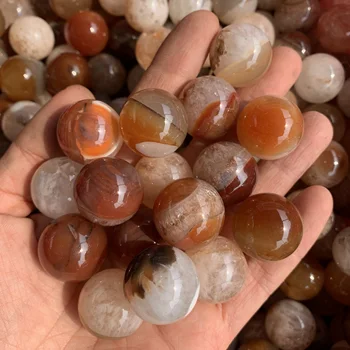  500 г Натурален Агата обхват на проба ахат crystal малки топки Рейки Исцеляющий Камък