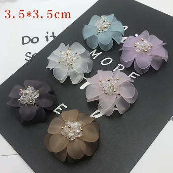  10 бр./лот 35 мм Южна Корея направи си САМ ръчно изработени бижута, аксесоари Творчески Смола цвете Чар обувки, прическа и аксесоари