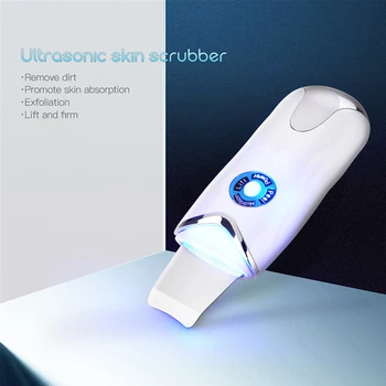  USB Ултразвукова Скрубер За Кожата Синя Светлина Фотон Подмладяване Машина За Почистване на Лицето EMS Лифтинг на Лице за Пречистване на Още Масажор