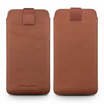  QIALINO Чанта от Естествена Кожа Калъф Huawei Ascend P20 Pro Портфейл Калъф за носене, Слот за Карта Луксозният ултра тънък Калъф за Телефон от 6,1 инча