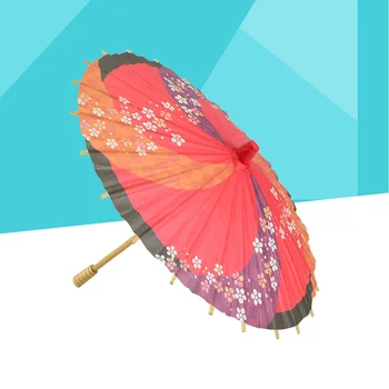  Хартиен чадър в японски стил, Мини-Декоративен Чадър, Танц, Реквизит, декорация за сватбени партита (случаен цвят)
