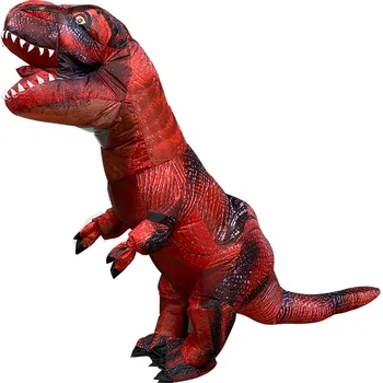  Надуваем червен Динозавър T REX Костюми за В Динозавър T-Rex на Хелоуин Надуваем Костюм Талисман Вечерни Костюми за Възрастни