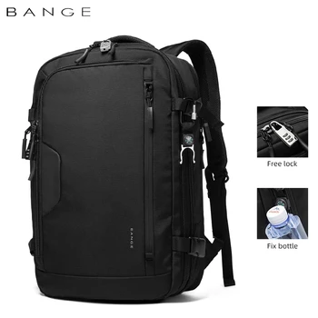  BANGE 17 Инча училищни чанти за лаптоп 45L водоустойчив Мъжки раница, Дамска чанта Мъжки раница Раница Женски раница