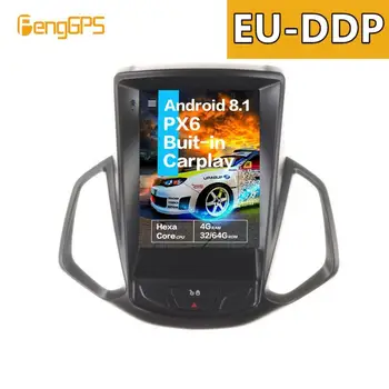  Tesla Екран на Android 8,1 PX6 Автомобилен мултимедиен Радио, Без DVD-плеър За Ford FORD EcoSport 2013-2017 GPS Навигационен Главното устройство