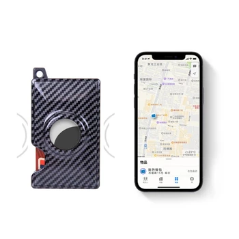  RFID Блокиране на Тънък Алуминиев Чантата си Портфейл за Мъже Притежател на Кредитна Карта за airtag