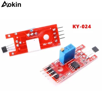  KY 024 KY-024 Линейни Магнитни Ключове с Ефект на Хол, Модул Сензор за Скорост за Arduino AVR MCU PIC
