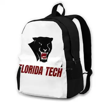  Florida Tech Пантърс Мода Пътуване Лаптоп Училище Раница, Чанта Florida Tech Флорида Пантърс Tech Пантърс Лого Логото На Феновете