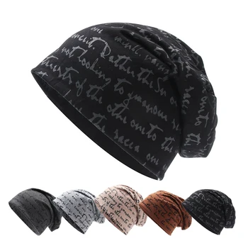  Шапка шал комплект шапка мъжка тънка част на писма, печат на плетене носител шапки почивка Шапчица