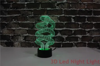  Доставчик на светлината на нощта led настолна лампа подарък за рождения ден на 3D закрит акрил със сертификат KE и УЛ ИДЖМ-2898