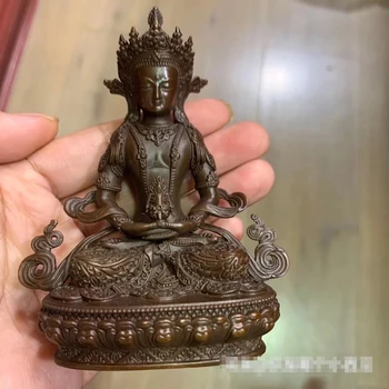  Будизмът е добра статуя на Буда ДОМАШНИ семейство ефективна защита на благородна Непальская статуя на Буда Амитаюса татхагаты РУЛАЯ Малка