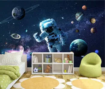  beibehang Потребителски Съвременните космически звездното небе романтични тапети за детска стая ТЕЛЕВИЗИЯ фон стенно украшение 3D стенни живопис
