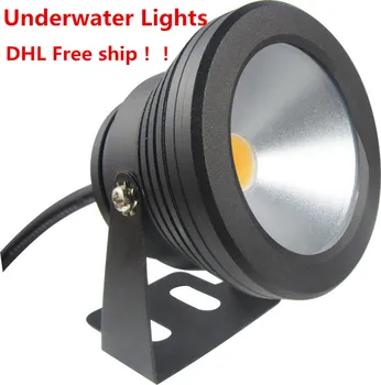  DHL Безплатна доставка 20 бр/лот 10 W подводни led светлини Led Поддържан фонтанные светлини IP65 AC/DC12V