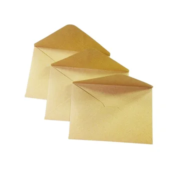 100 бр./лот, Ретро плик от крафт-хартия 16*11 см, Многофункционални пакети за карти за подаръци 