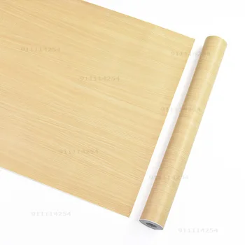  Японски стил pvc стикер с дървесно зърно тапети шкаф за дрехи, мебели плот стикер самозалепващи се тапети тапети