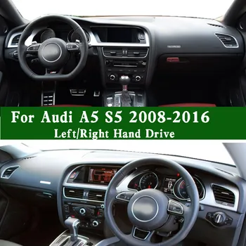  За Audi A5, S5 8T3 8TA 8F7 2008-2016 Dashmat Покриване на Арматурното табло, инструментално табло Мат Мат За Арматурното табло, Защита От Мръсотия Украса