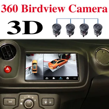  За HONDA Brio Amaze CarPlay 360 BirdView 3D Кола Стерео Аудио Сензорен Екран Мултимедийна Навигационна GPS Navi Радио Плеър
