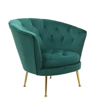  Модерен диван от Нежната Тъкан За Почивка, Мебели за зала с висока облегалка, лилаво кадифе диван-стол с метални крака