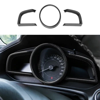  за Mazda 3 Axela 2014-2018 Карбоновая арматурното табло, Вътрешната Форма Рамка Капак Завърши