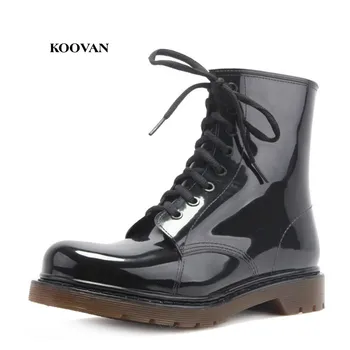  Koovan/Мъжки Непромокаеми обувки; Новост 2022 г.; Модни Мъжки обувки; Непромокаеми обувки; Мъжки Черни Кожени Обувки; Непромокаемая обувки; Големи Размери 39-45