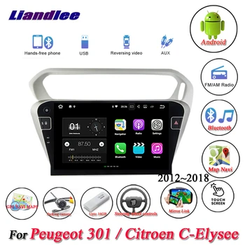  Автомобилна система Android За Peugeot 301/Citroen C-Elysee 2012-2018 Радио Мултимедиен плейър GPS Навигация Екран