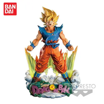  Bandai Оригиналната Автентичната Събрана Модел Dragon Ball Супер Сайян son Goku Фигурка Колекция Модел Играчки за Деца, Подарък