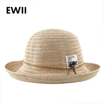  2019 Сладки летни шапки за жени, панама, шапка, сламена шапка от слънцето с широка периферия, дамска плажна шапка с козирка, фетровая шапка gorras chapeu feminino