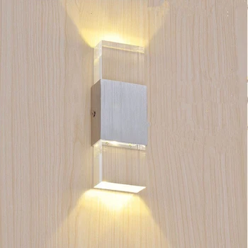  Скандинавски led монтиран на стената лампа, Творчески Алуминиев Стенен Лампа, Украса Спални, Вътрешно Осветление, Коридор/на Преминаването/Хотел/Нощна лампа