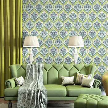  Европейският Стил на Флорални Тапети Хвърляне на Домашен интериор 3D Луксозна Дневна Спалня ТЕЛЕВИЗИЯ Фон Стенно Покритие Цветни PVC Тапети