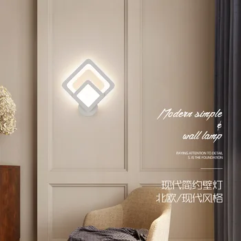  nordice ретро кристална стенен монтаж аплици осветление спалня led лампа, нощно шкафче за спалня, коридор, коридор с монтиран на стената лампа, с монтиран на стената лампа