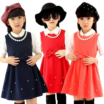  Есенно-зимни дрехи за момичета, Милото и Сладко Детско Пролетта на Принцеса Рокля, костюм за момичета от 5 до 14 години