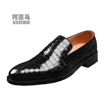  KEXIMA ourui/мъжки обувки, мъжки модел обувки, мъжки официалната обувки, мъжки обувки от крокодилска кожа, сватбени обувки от крокодилска кожа, брак