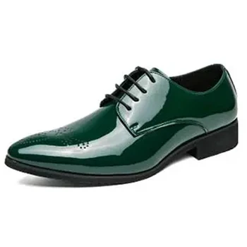  DAFENP/ Модни Мъжки модел обувки; Нескользящая Кожени Обувки за Мъже; Офис бизнес обувки; обувки за Сватба 38-48