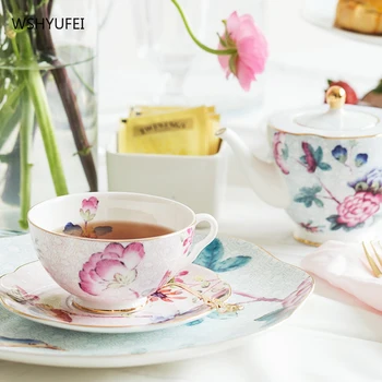  Гладка и нежна чашата за кафе от костен порцелан, европейски стил, малък луксозен комплект, британски следобеден чай, керамични благородна утайка от чаша