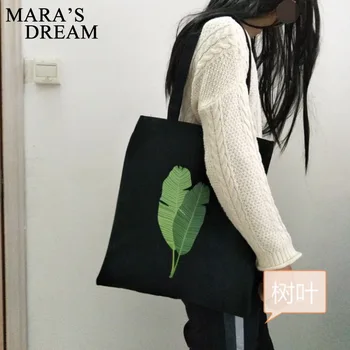  Mara's Dream 2021 Нова Однотонная Холщовая Чанта На Едно Рамо, Ежедневни Зелена Чанта За Пазаруване, Проста Дива Женска Чанта