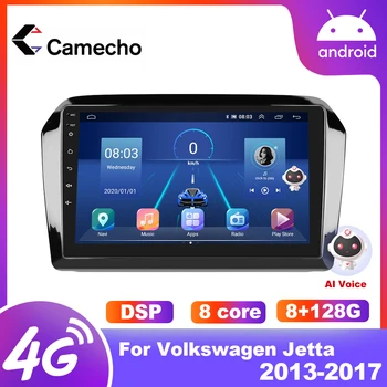  Camecho Android 2Din Автомагнитола За Volkswagen VW Jetta 2013-2017 Мултимедиен Плеър Carplay стерео Главното устройство GPS Навигация 2 Din