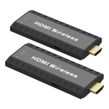  Безжичен HDMI-Съвместим Приемник Предавател, Безжичен Удължител, Адаптер Безжичен Предавател Проектор Екран