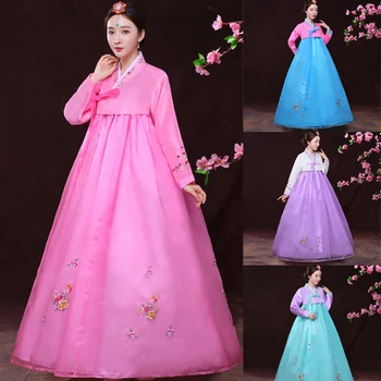  Корейски Традиционни Дрехи Рокля За Жени, Мода Азиатски Съд Принцеса С Костюм на Фея Ханбок Топ Пола SL6302